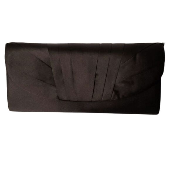 Crossbody Bag by Jessica McClintock Angel Satin Black NWT - Picture 2 of 7